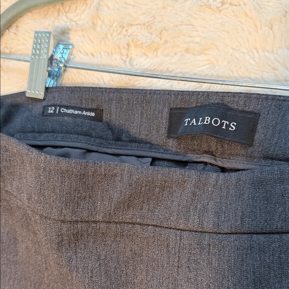 Talbots Charcoal Ankle Pants - Picture 2 of 5